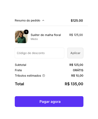 Resumo do pedido